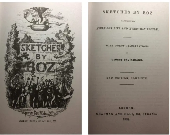 Figura 8. Capas da edição de 1839 de Sketches by Boz. 