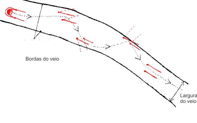 Fig. Nº 11: Veio d'água visto de cima
