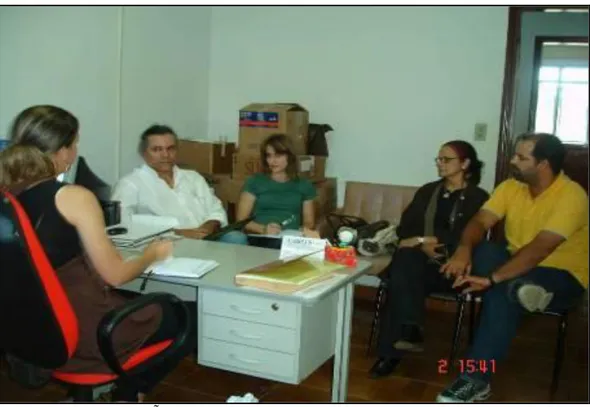 Figura 4: Reunião com a secretária de saúde do município de Campo Alegre de Goiás 