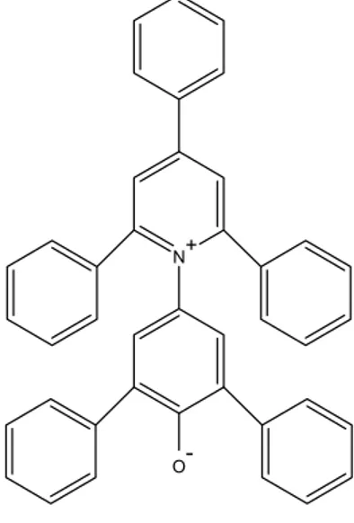 Figura 3. Estrutura do composto betaína, utilizado como padrão de polaridade. 