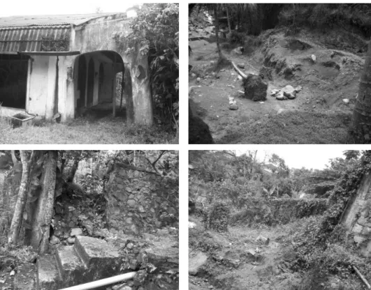 Figure 2  Example of landslide impacts in Megamendung. 