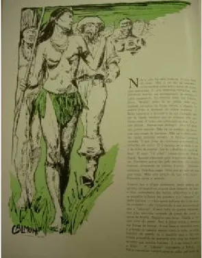 Fig. 12: A imagem da cabocla na ilustração de Calmon Barreto. 