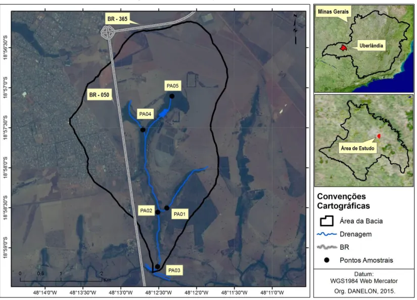 Figura 1: Mapa de localização da área de estudo: 