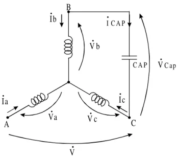 Figura II.6 - Detalhe de ligação em (Y) do estator do motor de indução assimétrico.