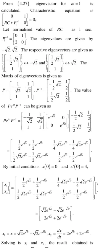 Fig. 3 describes plot of driving current versus time t  Let   ( ) 1 1 0 RCP x = 1 and = 2 ;tmdxx exx dt−−a  (4.23) 