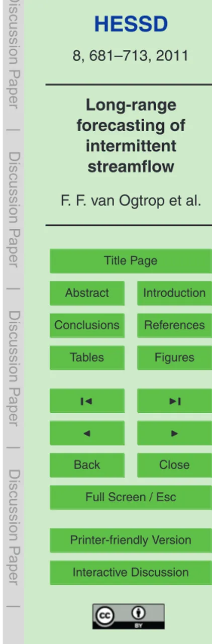 Table 4. Occurrence models for river systems in south western Queensland. In these formulas ˆ