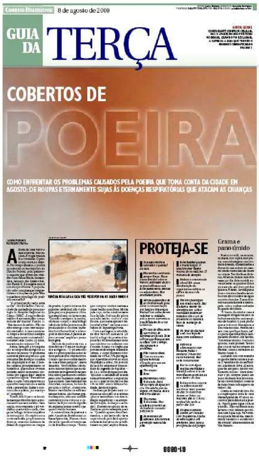 Fig. 10.  Reportagem do jornal Correio Braziliense, 08/08/2000. 