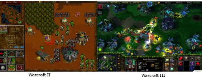 Figura 2 – Imagens dos jogos Warcraft II e Warcraft III.