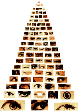 Figura 1: Poema Olho por Olho (1964) de Augusto de Campos 