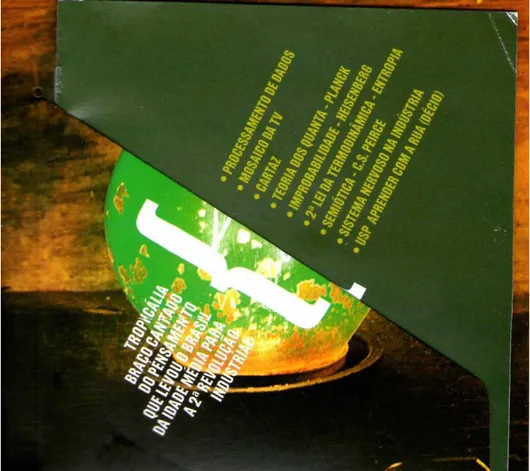 Figura 2: Interior do encarte do disco Tropicália Lixo Lógico (2012), de Tom Zé. 