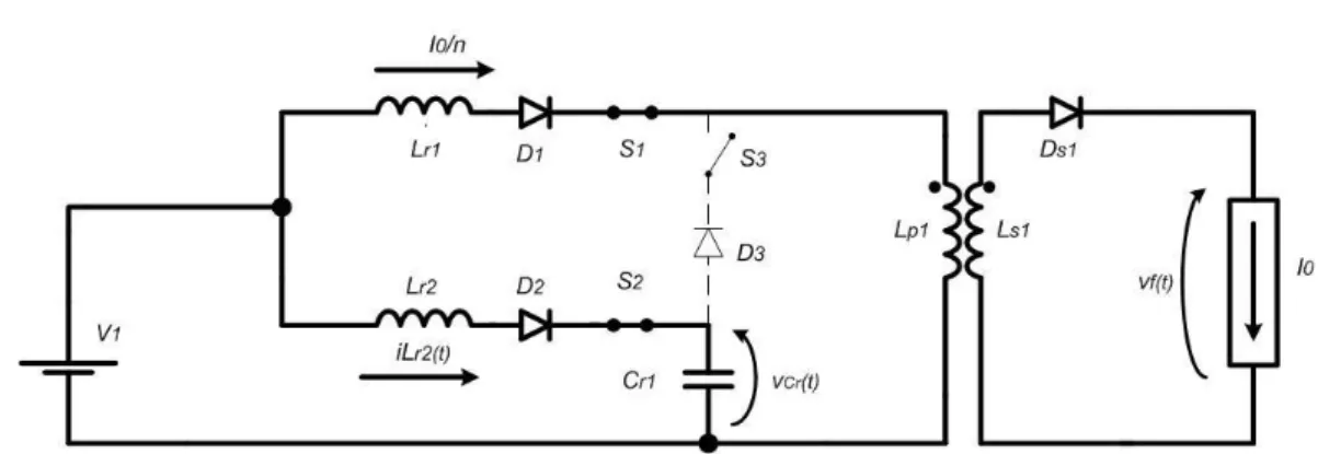 Figura 2. 4 Circuito elétrico correspondente à segunda etapa de funcionamento.