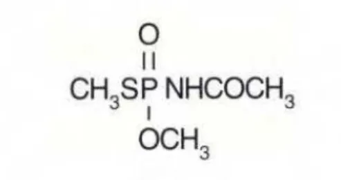 Figura 1: Estrutura química do Acefato  Fonte: Anvisa, 2012 