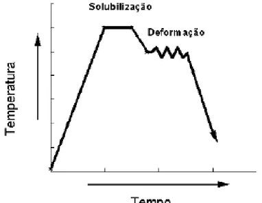 Figura 2.6: Ilustração esquemática do ciclo térmico empregado nos ensaios  isotérmicos contínuos [47] 