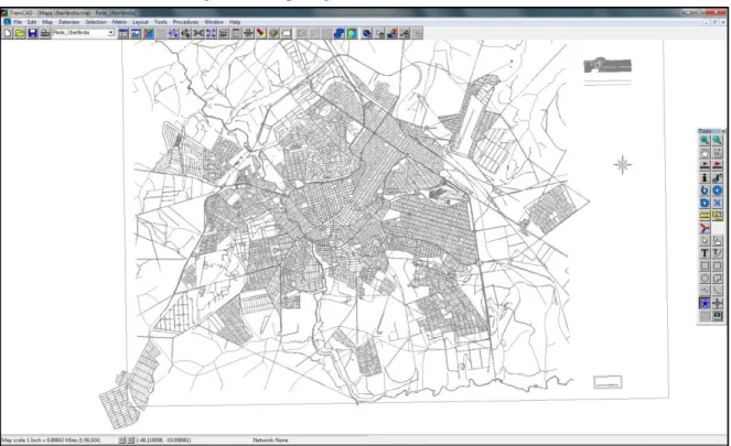 Figura 5  ‒ Mapa digital da cidade de Uberlândia 