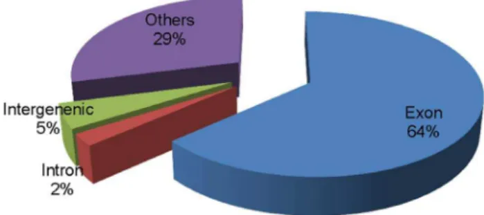 Figure 1. Distribution of reads from RNA-Seq.