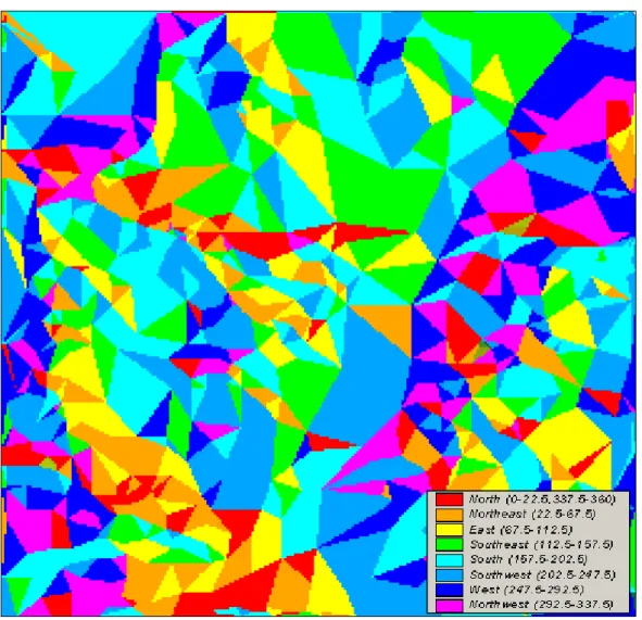 Fig. 6 Map of the most facilitated wolf’s movements in the study area. It has been achieved via sloping flow connectivity applied  to the frictional landscape Ls of Fig