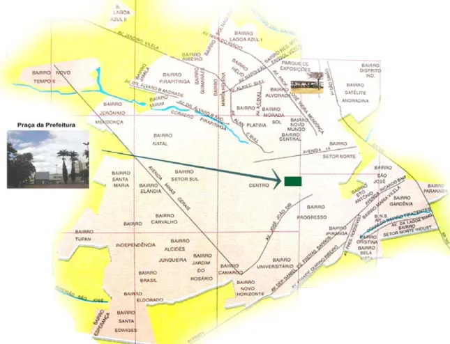 FIGURA 8 – Mapa urbano de Ituiutaba, Minas Gerais 