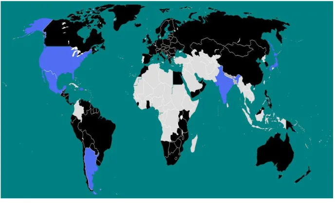 Figura 1 - Países que já adotaram as IFRS 