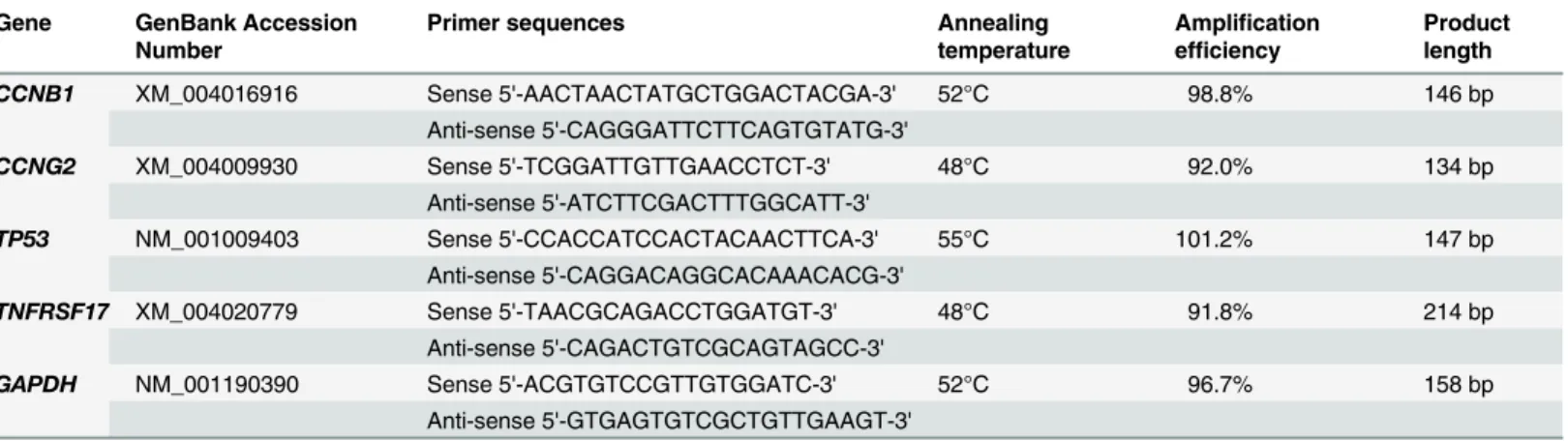 Table 1. The Primers for Real-Time RT PCR.