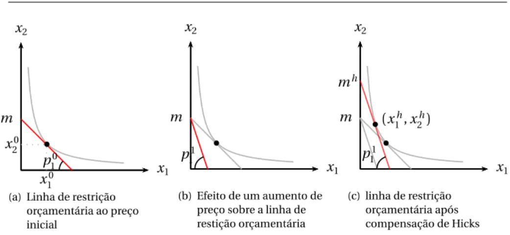 Figura 3: A compensação de Hicks