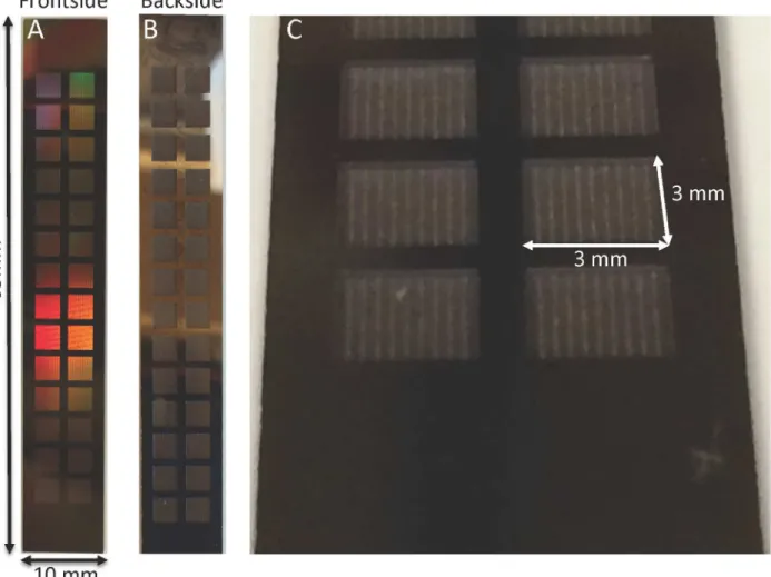 Fig 9. Photographs of diffusive-SNM. (A) Shows the blood-contacting surface (front side) of the SNM