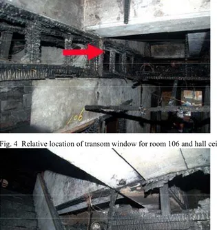 Fig. 2  Picture of the fire originating location and mattress position 