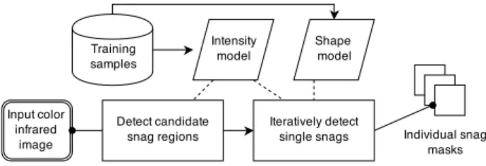 Figure 1. Overview of snag detection strategy.