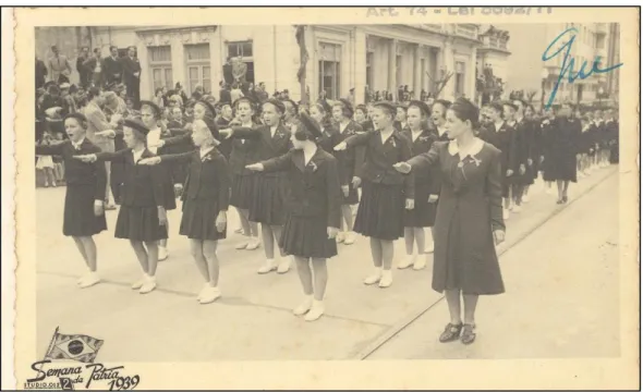 Figura 4: Desfile da Semana da Pátria (1939). Fonte: Memorial do Colégio Farroupilha 