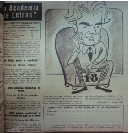 Figura  6  Caricatura  de  Gastão  publicada  na  revista  Vamos  Lêr!,  27/07/1944, p