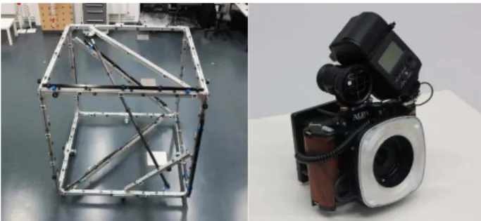 Figure 2. Image positions. Left – iso view, right – top view. 