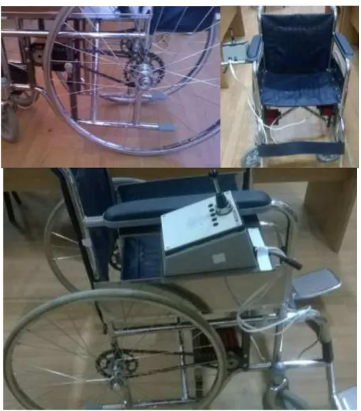Fig. 1.  Wheelchair experimental prototype. 