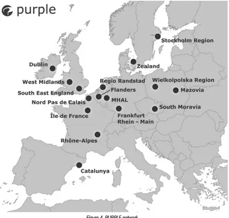 Figure 4. PURPLE network                                                                                   (Source: http://www.purple-eu.org/about/members/) 