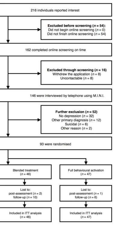 Fig 1. Participant flow and reasons for dropping out throughout the trial.