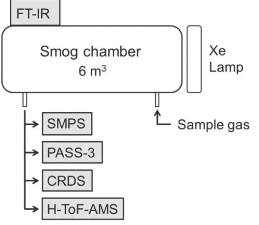 Fig. 1. Schematic diagram of the experimental setup. SMPS, scanning mobility particle sizer;