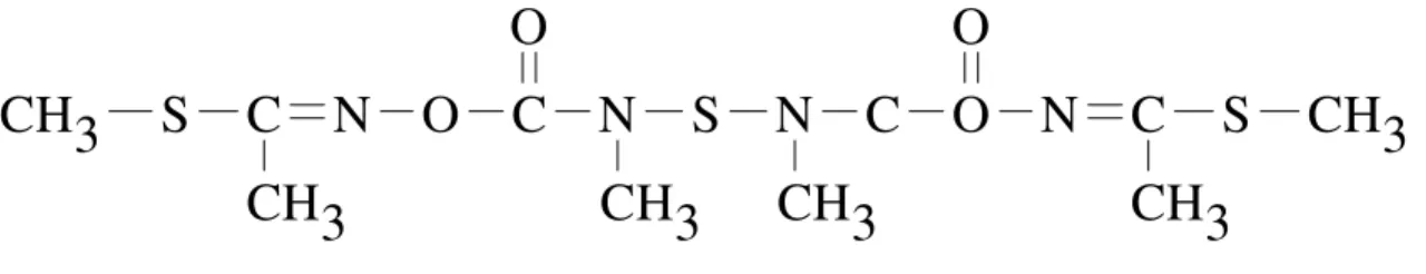 Figura 3 - Estrutura molecular do Thiodicarb. 