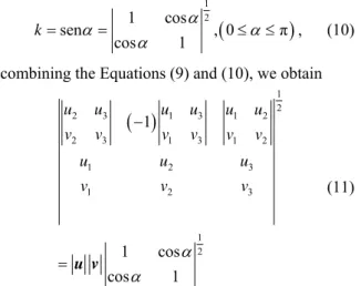 Figure 1. [uv] is the normal vector to the plane defined for  the vectors u and v. 