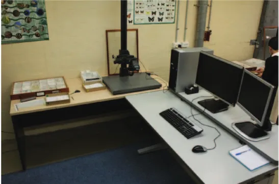 Figure 2. A digitising workstation.