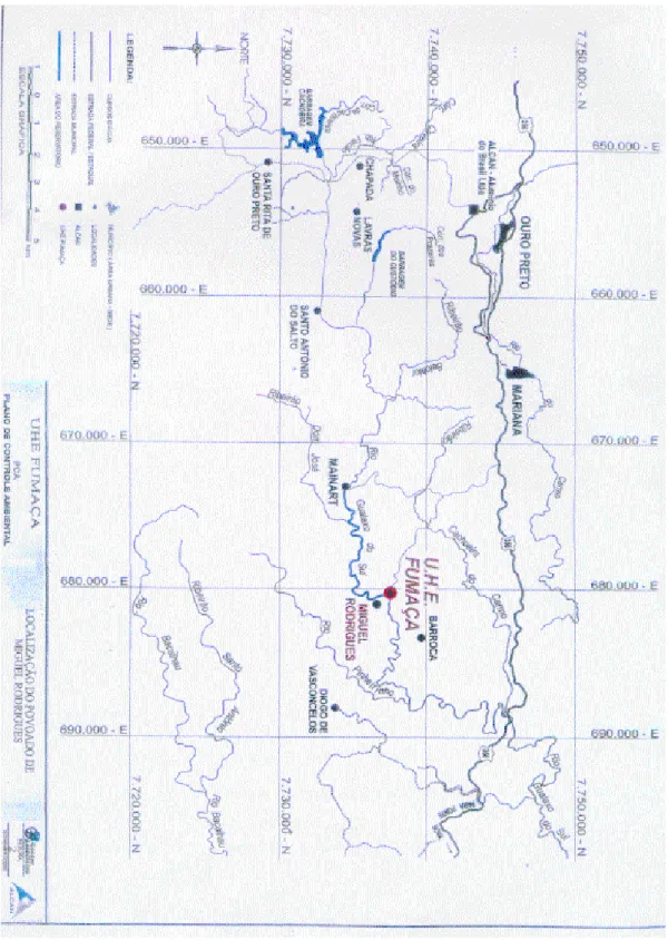 Figura 1 - Localização do povoado de Miguel Rodrigues. 