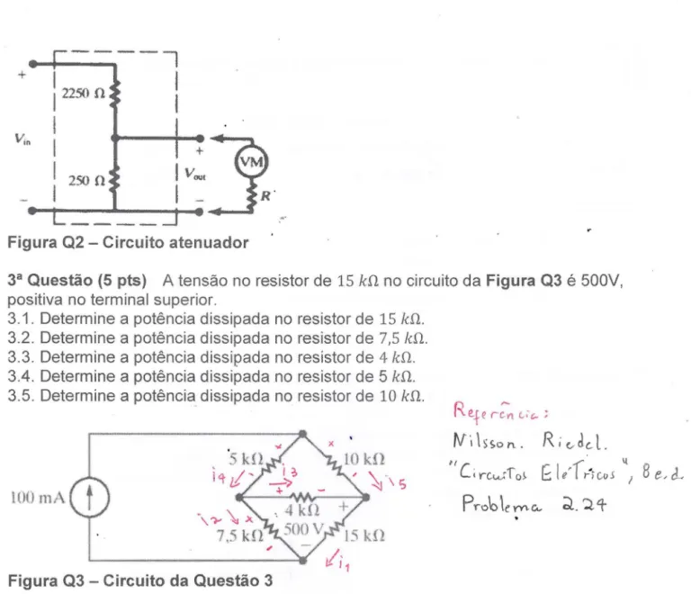 Figura Q2 - Circuito atenuador 