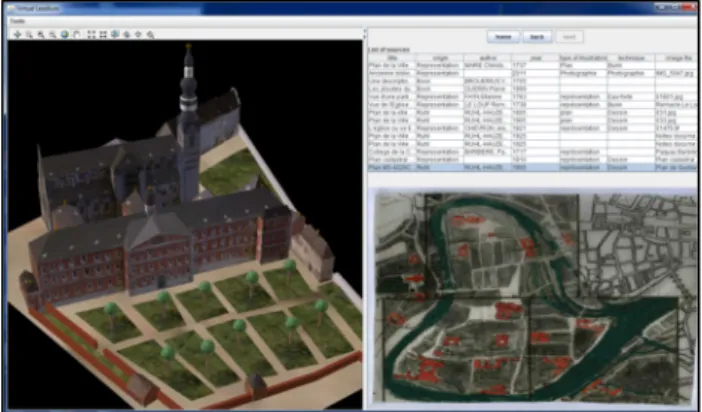 Figure 4. A snapshot of the current version of the Virtual  Leodium prototype 