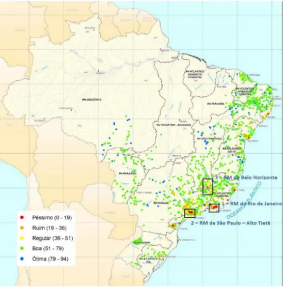 Figura 8: Qualidade das águas brasileiras. Fonte: Agência Nacional de Águas – ANA 26 
