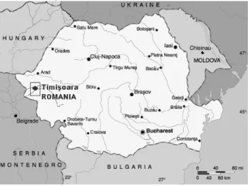 Fig. 1 Location of Timişoara, Romania 