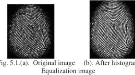 Fig. 5.1.(a).  Original image     (b). After histogram  Equalization image 