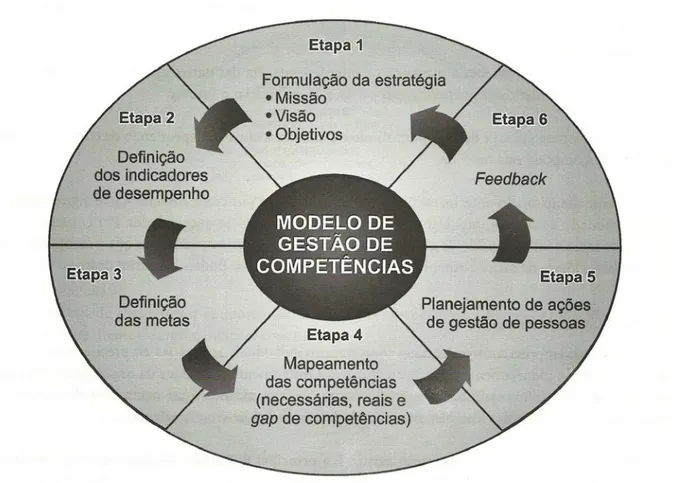 Figura 06 – Etapas do modelo de gestão por competências. 