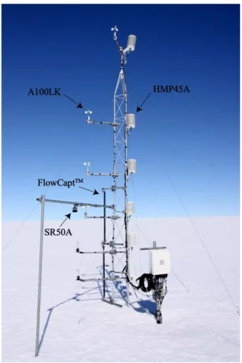 Figure 3. The measurement structure deployed at D17.