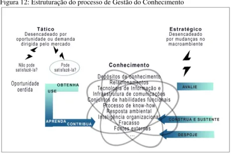 Figura 12: Estruturação do processo de Gestão do Conhecimento 