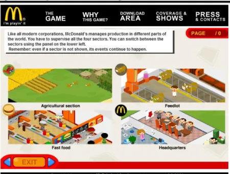 Figura 12: Newsgame McDonald’s Videogame. 