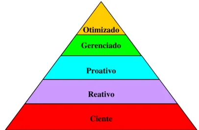 Figura 2.7 – Modelo de maturidade da qualidade de dados do Gartner  Fonte: adaptado de TURNER e EVANS (2007)