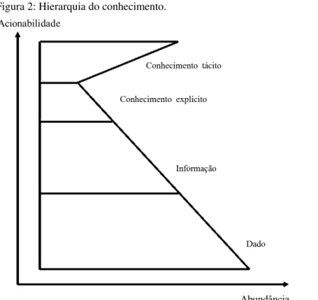 Figura 2: Hierarquia do conhecimento. 