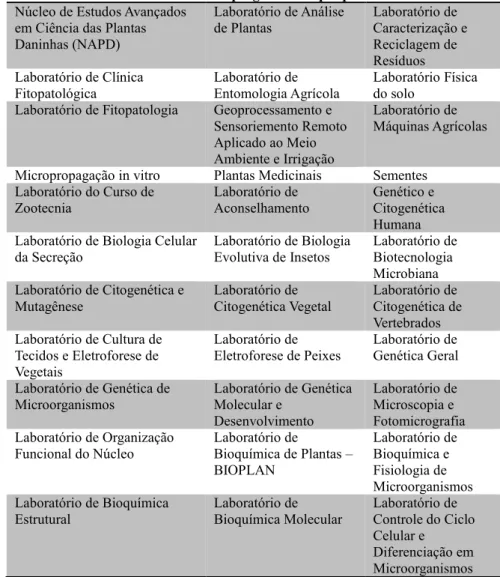 Tabela 04 - Iniciativas de pesquisa e desenvolvimento do município de  Maringá 